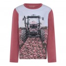 Minymo T-skjorte Barn Langermet Traktorprint Deco Rose (Kun str 122) thumbnail