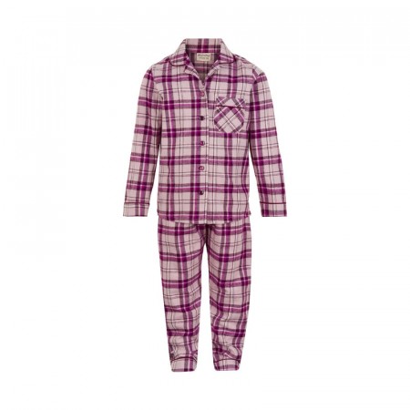 Pyjamas Sett Y/D Check Violet Ice Minymo