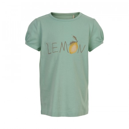 Minymo T-skjorte Barn Kortermet Lemon Aqua Foam (Kun ste 110, 116 og 128)