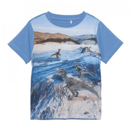 Minymo T-skjorte Barn Kortermet Dinosaurprint Riviera
