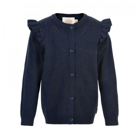 Cardigan Baby Pointelle Total Eclipse Creamie